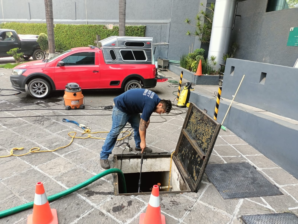 Operación con bomba de succión y unidad móvil